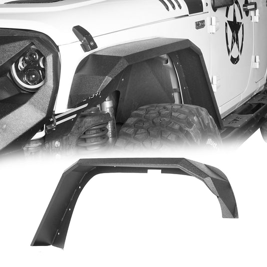 Hooke Road Fender Flares & Front Inner Fender Liners(07-18 Jeep Wrangler JK)