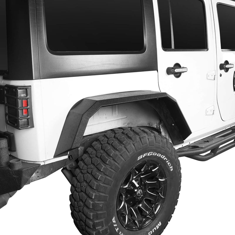 Load image into Gallery viewer, Hooke Road Jeep JK Front Rear Inner Fender Liners Flat Fender Flares for Jeep Wrangler JK 2007-2018 BXG007BXG223MMR1760 Jeep Exterior Parts Jeep JK Accessories u-Box offroad 6
