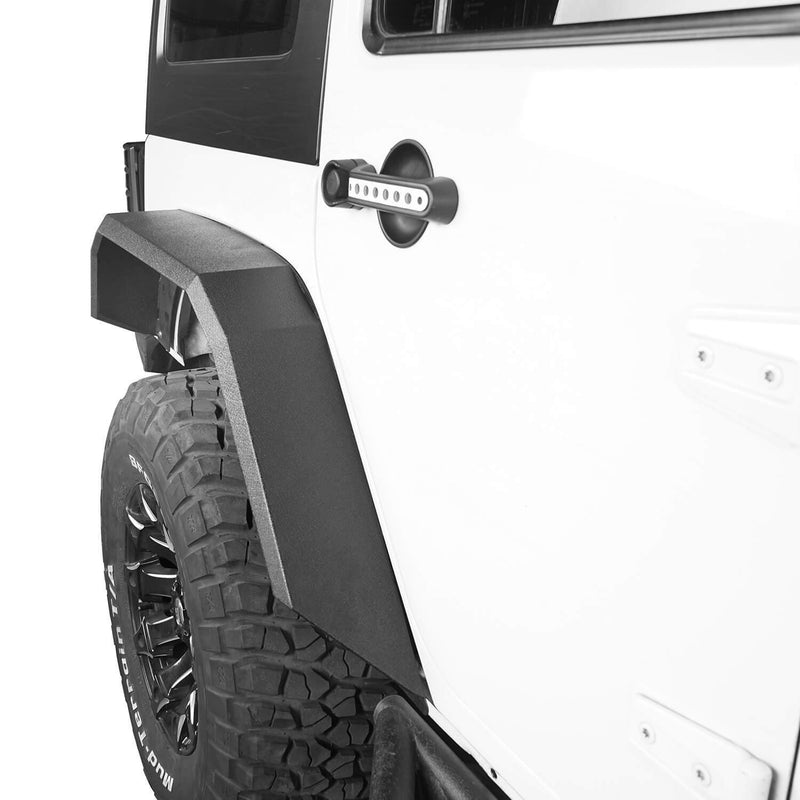 Load image into Gallery viewer, Hooke Road Jeep JK Front Rear Inner Fender Liners Flat Fender Flares for Jeep Wrangler JK 2007-2018 BXG007BXG223MMR1760 Jeep Exterior Parts Jeep JK Accessories u-Box offroad 7
