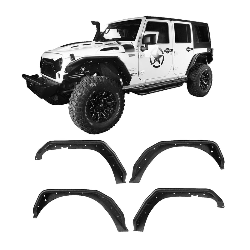 Load image into Gallery viewer, Hooke Road Flux Tubular Fender Flares(07-18 Jeep Wrangler JK)
