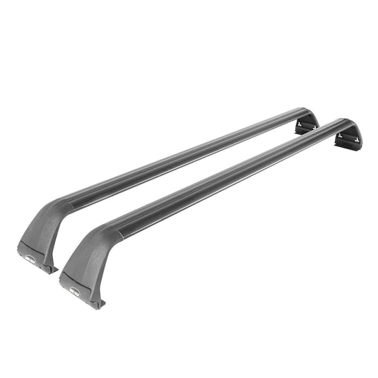 Hooke Road Flat Fender Flares & Black Cross Bars Roof Rack(07-18 Jeep Wrangler JK)