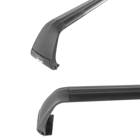 Hooke Road Flat Fender Flares & Black Cross Bars Roof Rack(07-18 Jeep Wrangler JK)