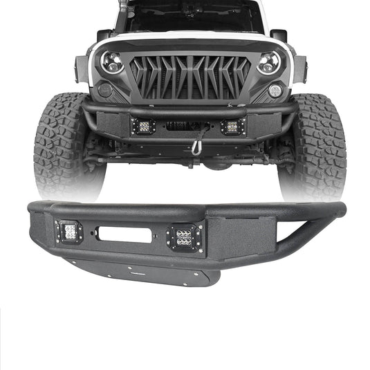 Hooke Road Offroad Aftermarket Front Bumpers For 2007-2018 Jeep Wrangler JK/JKU