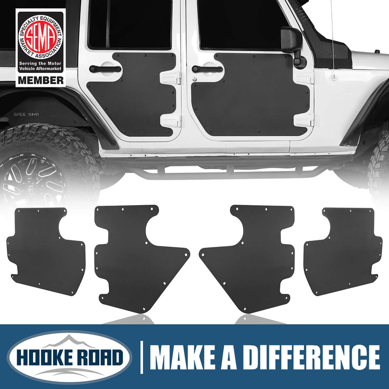 Load image into Gallery viewer, Jeep JK Front &amp; Rear Doors Skin Cover Plate Guards（07-18 Jeep Wrangler 4 Door）- Hooke Road BXG.2074-S 1
