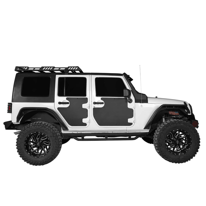 Load image into Gallery viewer, Jeep JK Front &amp; Rear Doors Skin Cover Plate Guards（07-18 Jeep Wrangler 4 Door）- Hooke Road BXG.2074-S 2
