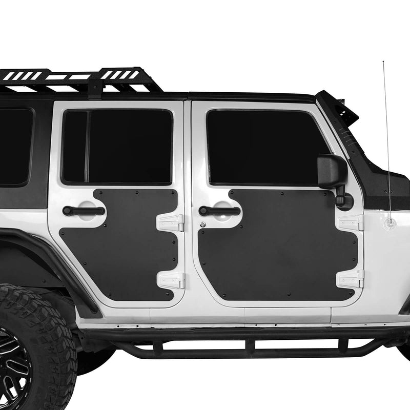 Load image into Gallery viewer, Jeep JK Front &amp; Rear Doors Skin Cover Plate Guards（07-18 Jeep Wrangler 4 Door）- Hooke Road BXG.2074-S 4
