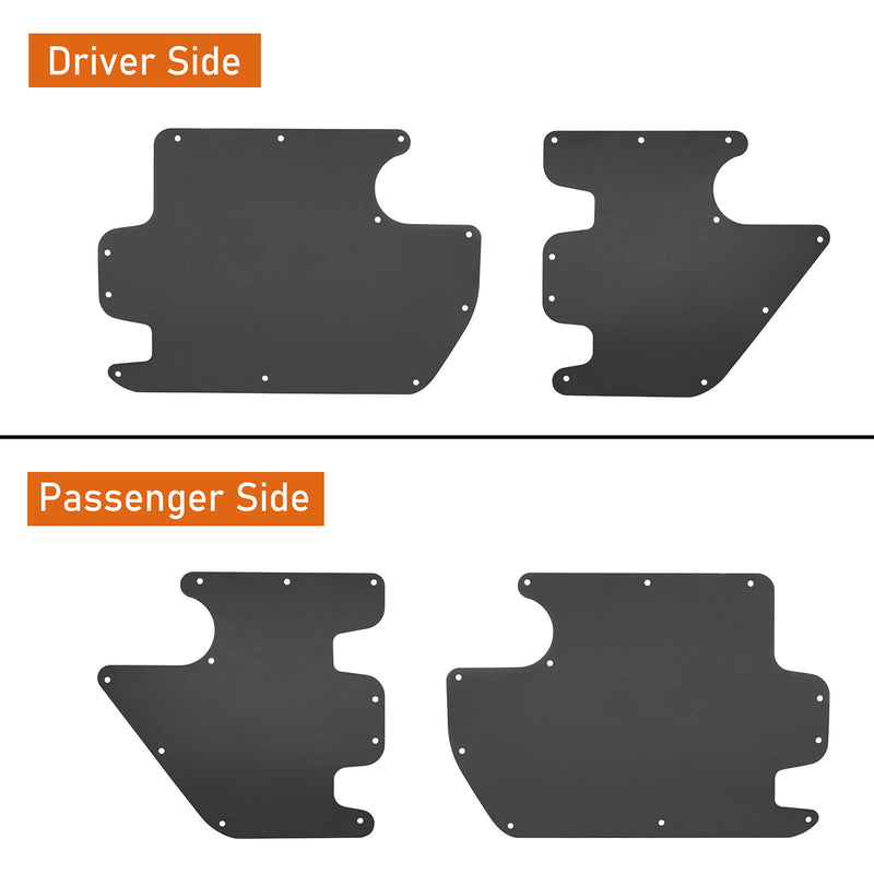 Load image into Gallery viewer, Jeep JK Front &amp; Rear Doors Skin Cover Plate Guards（07-18 Jeep Wrangler 4 Door）- Hooke Road BXG.2074-S 8
