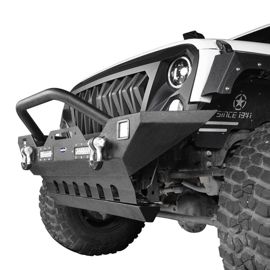 Hooke Road Black Steel Front Skid Plate(07-18 Jeep Wrangler JK)