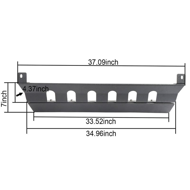 Load image into Gallery viewer, Hooke Road Black Steel Front Skid Plate(07-18 Jeep Wrangler JK)
