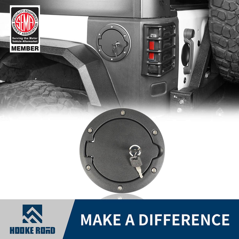 Load image into Gallery viewer, Hooke Road Jeep JK Gas Tank Gas Cap with Lock and Key for Jeep Wrangler JK 2007-2018 MMR1784 u-Box Offroad 1
