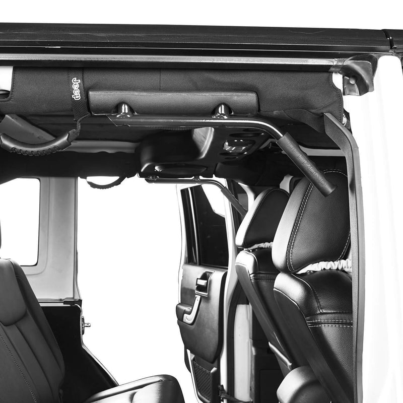 Load image into Gallery viewer, Hooke Road Jeep JK Rear Grab Handles w/Black Grips for Jeep Wrangler JK 2007-2018 MMR1821 u-Box Offroad 3
