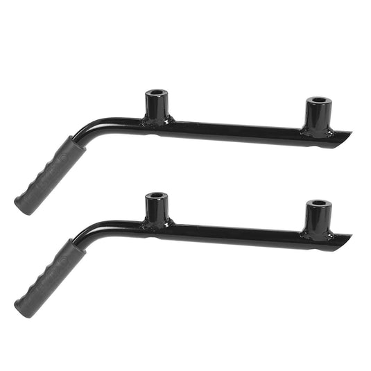 Hooke Road Jeep JK Rear Grab Handles w/Black Grips for Jeep Wrangler JK 2007-2018 MMR1821 u-Box Offroad 6