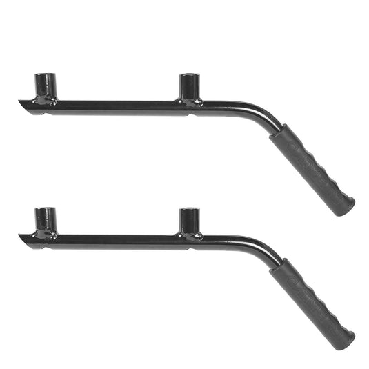 Hooke Road Jeep JK Rear Grab Handles w/Black Grips for Jeep Wrangler JK 2007-2018 MMR1821 u-Box Offroad 7