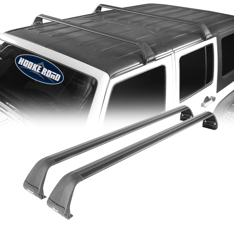 Load image into Gallery viewer, Hooke Road Jeep JK Roof Rack Cross Bars Side Rail Roof Rack for Jeep Wrangler JK 2007-2018 MMR1792 Jeep JK Accessories Jeep Wrangler Parts u-Box Offroad 2
