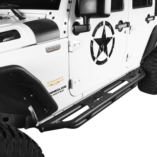 Hooke Road Jeep JK Running Boards and Tubular Half Doors Combo for Jeep Wrangler JK 2007-2018 BXG106136 Jeep JK Side Steps Jeep Tube Doors Jeep Half Doors 6