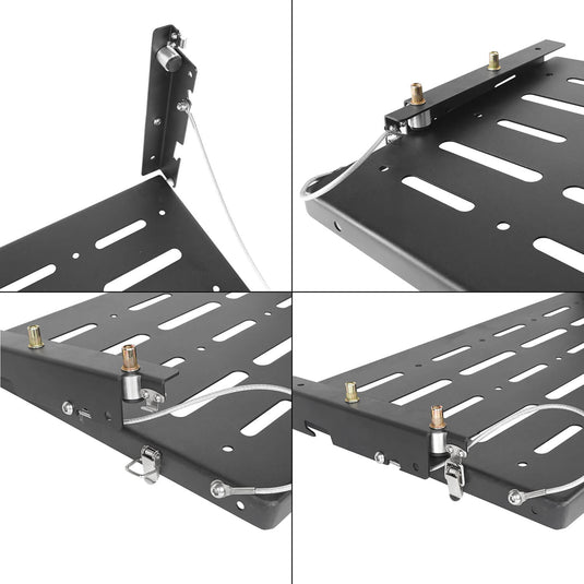 Jeep JK Tailgate Table Foldable Table Storage Cargo Shelf for Jeep Wrangler JK 2007-2018 MMR1789 Jeep JK Interior Storage 10