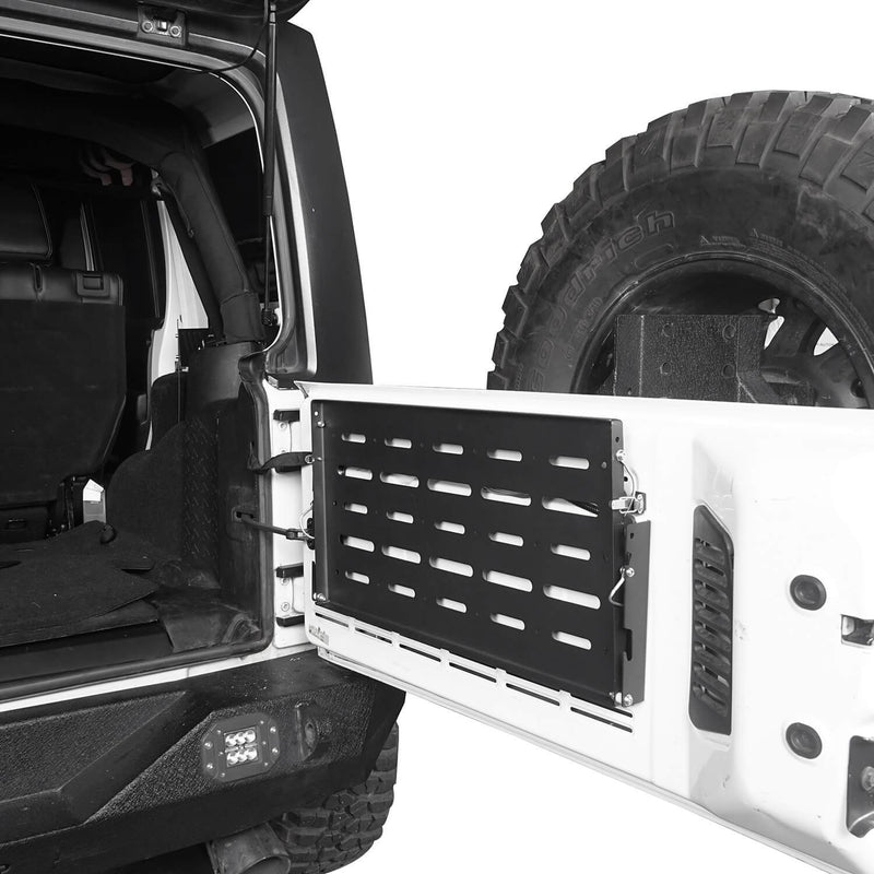 Load image into Gallery viewer, Jeep JK Tailgate Table Foldable Table Storage Cargo Shelf for Jeep Wrangler JK 2007-2018 MMR1789 Jeep JK Interior Storage 4

