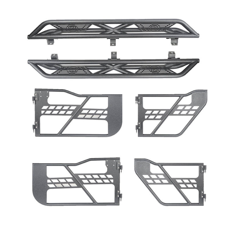 Load image into Gallery viewer, Hooke Road 4 Door Tubular Door &amp; Running Boards(18-24 Jeep Wrangler JL)
