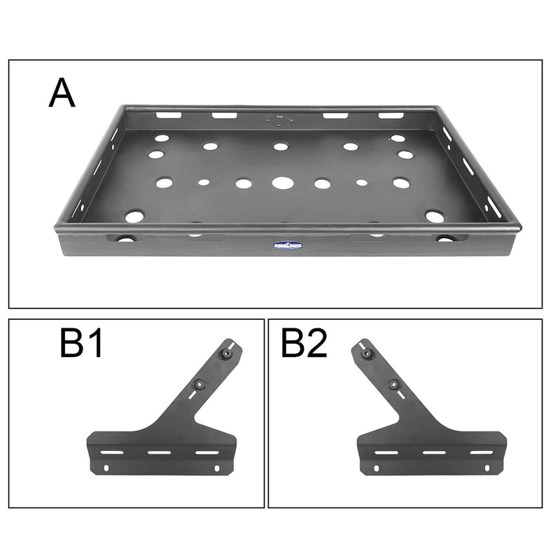 Load image into Gallery viewer, Hooke Road Jeep JL Jeep Wrangler JLU Interior Cargo Rack Soft Top Hard Top for 2018-2020 Jeep JL 4 Doors Jeep JLU 4 Doors Jeep Parts BXG523 u-Box Offroad 10
