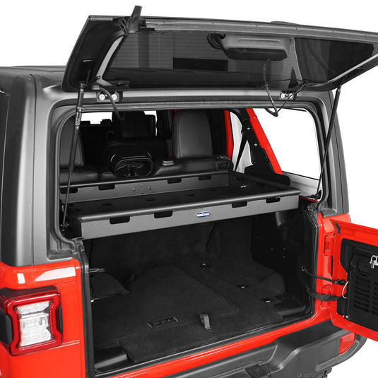 Hooke Road Jeep JL Jeep Wrangler JLU Interior Cargo Rack Soft Top Hard Top for 2018-2020 Jeep JL 4 Doors Jeep JLU 4 Doors Jeep Parts BXG523 u-Box Offroad 4