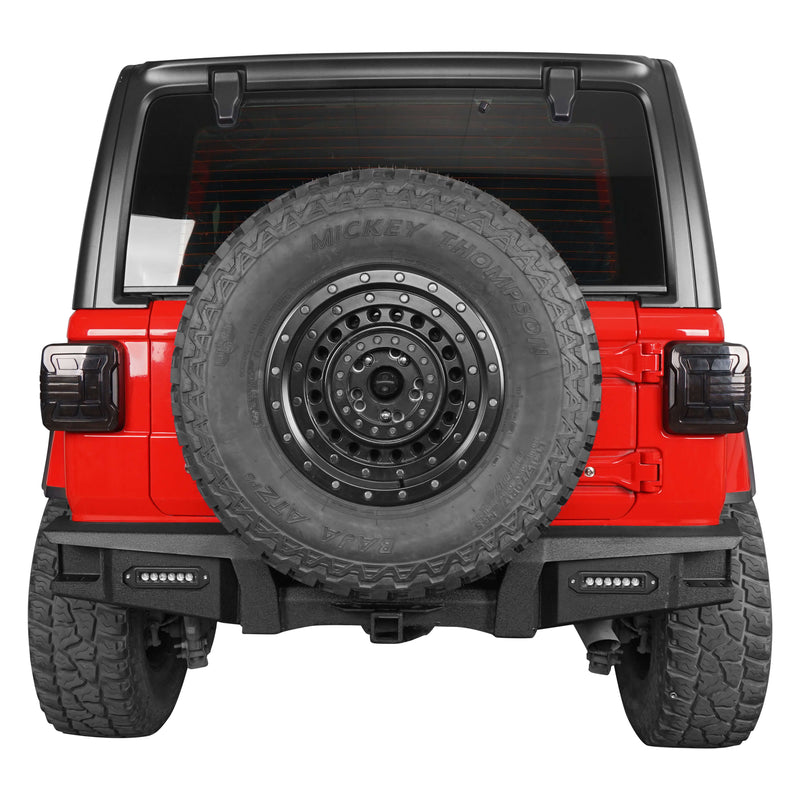 Load image into Gallery viewer, Hooke Road Jeep JL Rear Bumper with 2 inch Hitch Receiver Jeep JL Bumper for Jeep Wrangler JL 2018-2019 BXG3032 11
