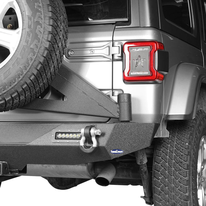 Load image into Gallery viewer, Hooke Road Jeep JL Rear Bumper w/Swing Out Tire Carrier(18-24 Jeep Wrangler JL)
