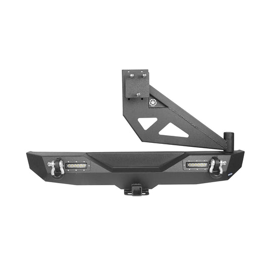 Hooke Road Jeep JL Rear Bumper w/Swing Out Tire Carrier(18-24 Jeep Wrangler JL)
