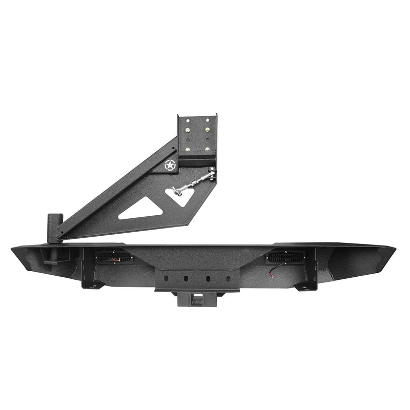 Load image into Gallery viewer, Hooke Road Jeep JL Rear Bumper w/Swing Out Tire Carrier(18-24 Jeep Wrangler JL)
