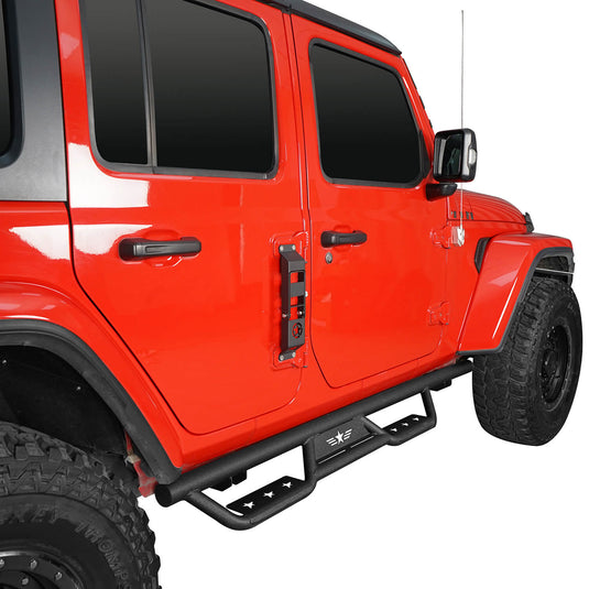 Hooke Road Side Steps Running Boards(18-24 Jeep Wrangler JL 4 Door)