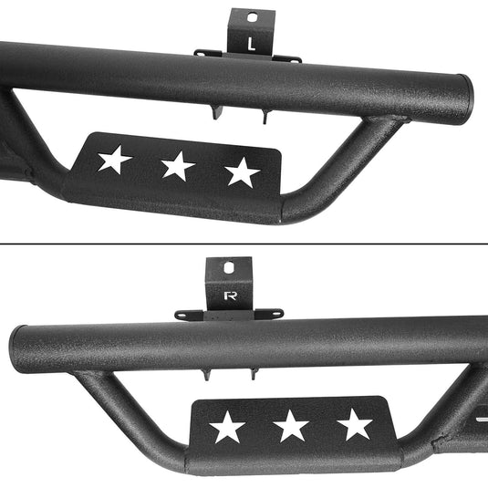 Hooke Road Side Steps Running Boards(18-24 Jeep Wrangler JL 4 Door)