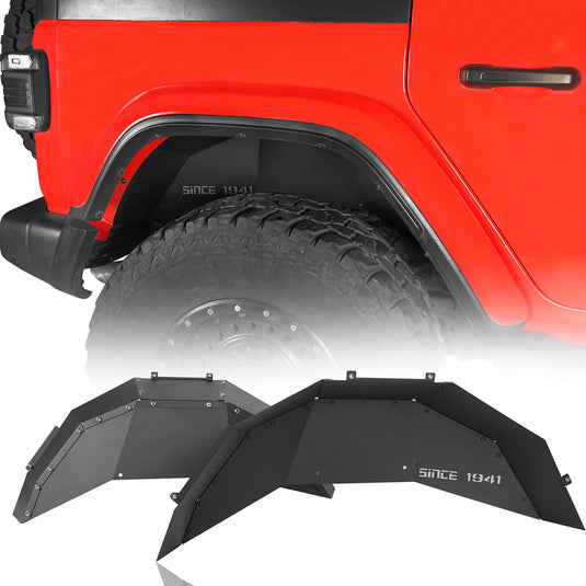 Jeep JL “Since 1941 ”Rear Fender Liners(18-22 Jeep Wrangler) - Hooke Road BXG.3038-S 2