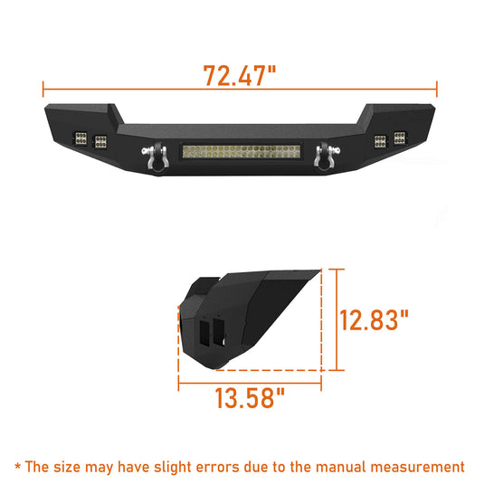 Jeep Wrangler&Gladiator Climber Full Width Front Bumper(18-23 JL & 20-23 JT) BXG.3011-S 13