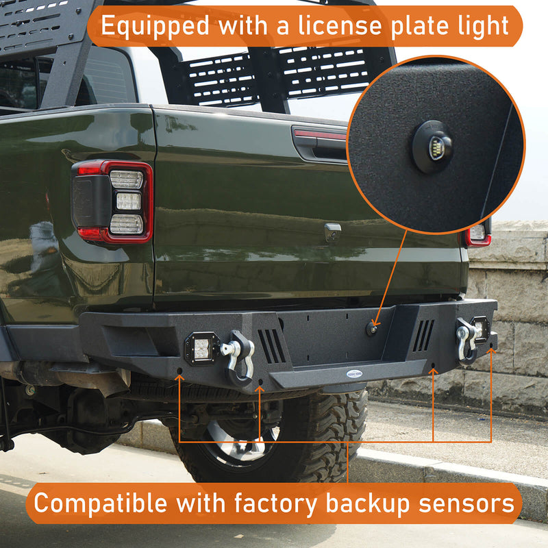 Load image into Gallery viewer, Jeep Gladiator Rear Bumper Aftermarket Replacement (20-23 JT) - Hooke Road BXG.7010-S 4
