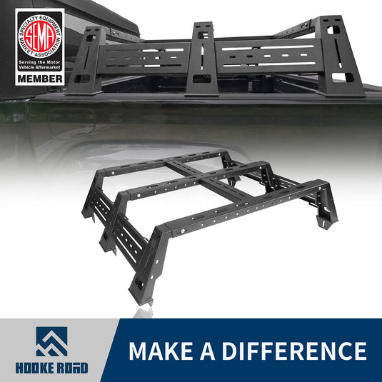 Hooke Road Jeep JT High Bed Rack Jeep Gladiator JT 13 Inch Bed Rack for 2020-2021 Jeep Gladiator JT bxg7008 1