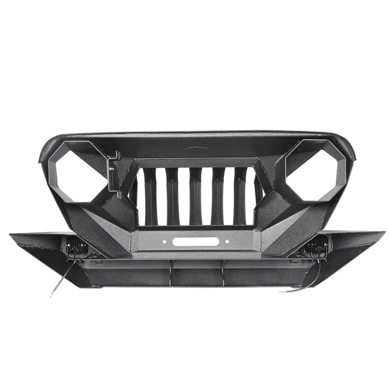 Load image into Gallery viewer, Hooke Road Jeep TJ Front Bumper Grille Guard Winch Plate for 1997-2006 Jeep Wrangler TJ u-Box Offroad Jeep Wrangler Front bumper Jeep Front bumper Jeep Wrangler Accessories BXG214 7
