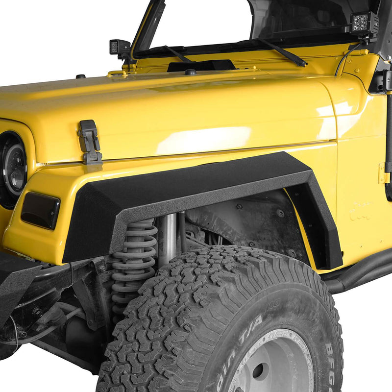 Load image into Gallery viewer, Hooke Road Front &amp; Rear Fender Flares Jeep TJ Fender Flares for Jeep Wrangler TJ 1997-2006 bxg205 u-Box Offroad 4
