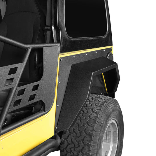 Hooke Road Front & Rear Fender Flares Jeep TJ Fender Flares for Jeep Wrangler TJ 1997-2006 bxg205 u-Box Offroad 6