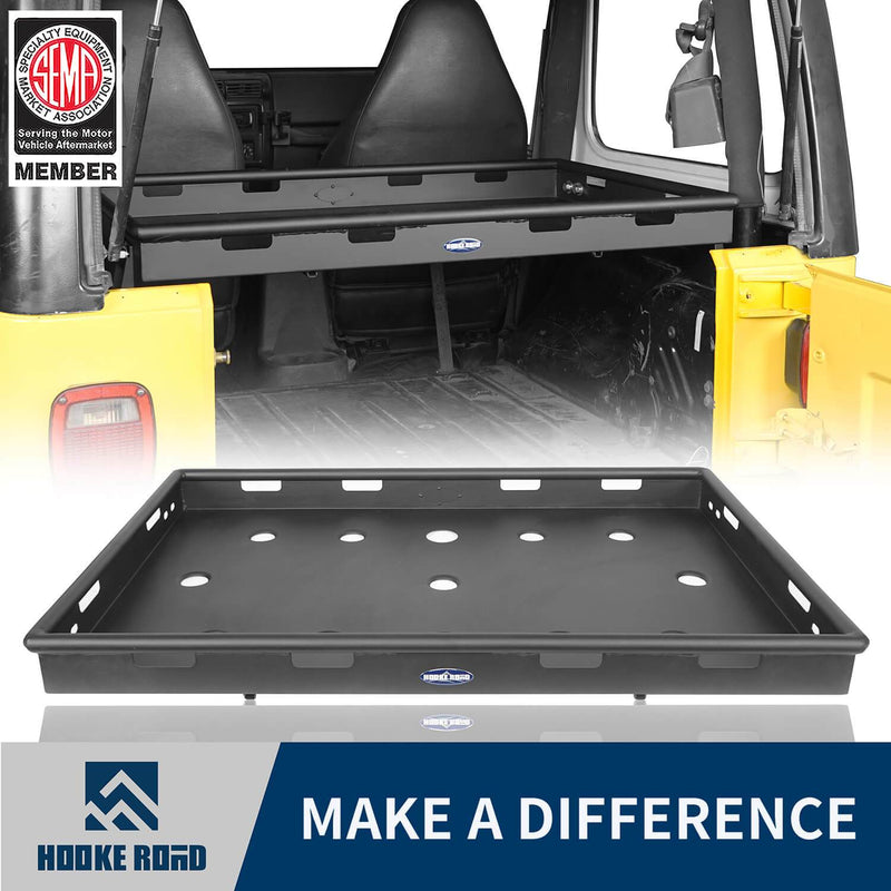 Load image into Gallery viewer, Hooke Road Interior Cargo Rack Jeep Wrangler Rear Cargo Rack for Jeep Wrangler TJ 1997-2006 BXG216 u-Box offroad 1 

