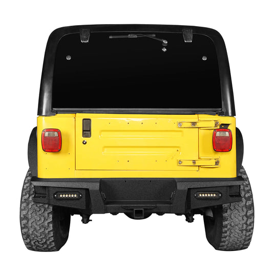 Hooke Road Jeep TJ Rear Bumper for 1997-2006 Jeep Wrangler TJ bxg1028 12