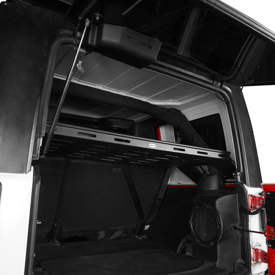 Hooke Road Jeep JK Steel Bed Rack Cargo Carrier for Jeep Wrangler JK 4 Doors Hardtops 2007-2018 m20143 5