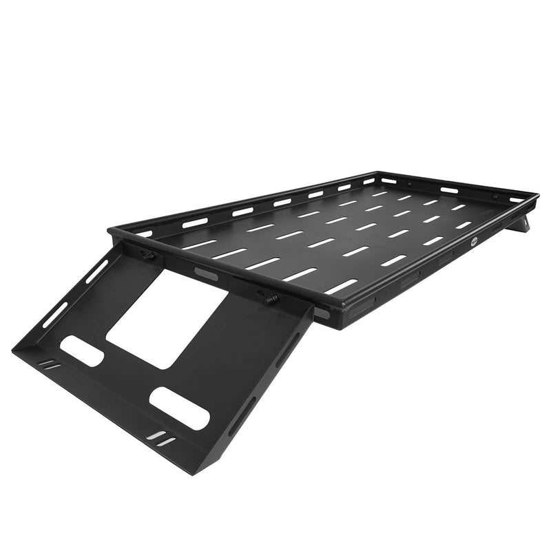 Load image into Gallery viewer, Hooke Road Jeep JK Steel Bed Rack Cargo Carrier for Jeep Wrangler JK 4 Doors Hardtops 2007-2018 m20143 9
