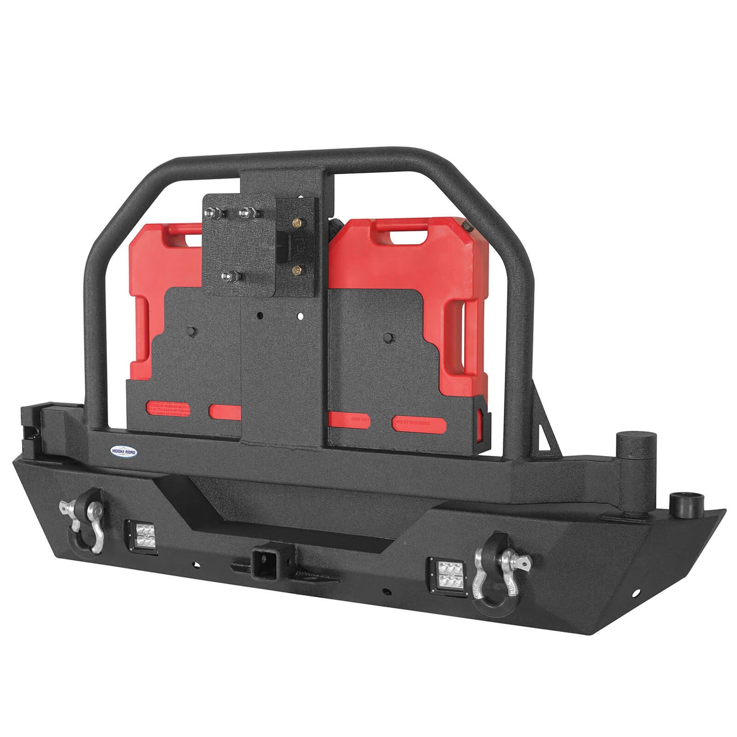 Jeep 4XE Aftermarket Rear Bumper w/2 Gasoline Fuel Cans & Tire Carrier ...