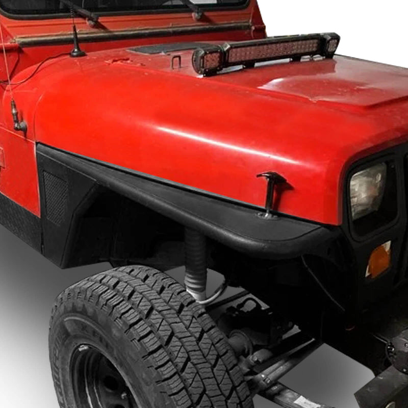 Load image into Gallery viewer, Hooke Road Jeep YJ Fender Flares Tubular Front Fender Flares for 1987-1995 Jeep Wrangler YJ bxg9018 3
