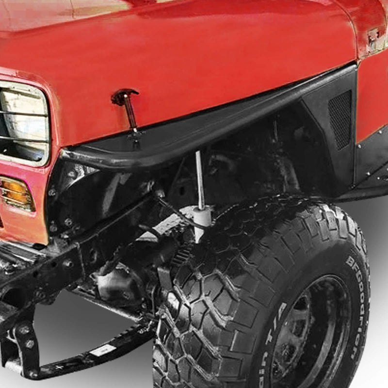 Load image into Gallery viewer, Hooke Road Jeep YJ Fender Flares Tubular Front Fender Flares for 1987-1995 Jeep Wrangler YJ bxg9018 5
