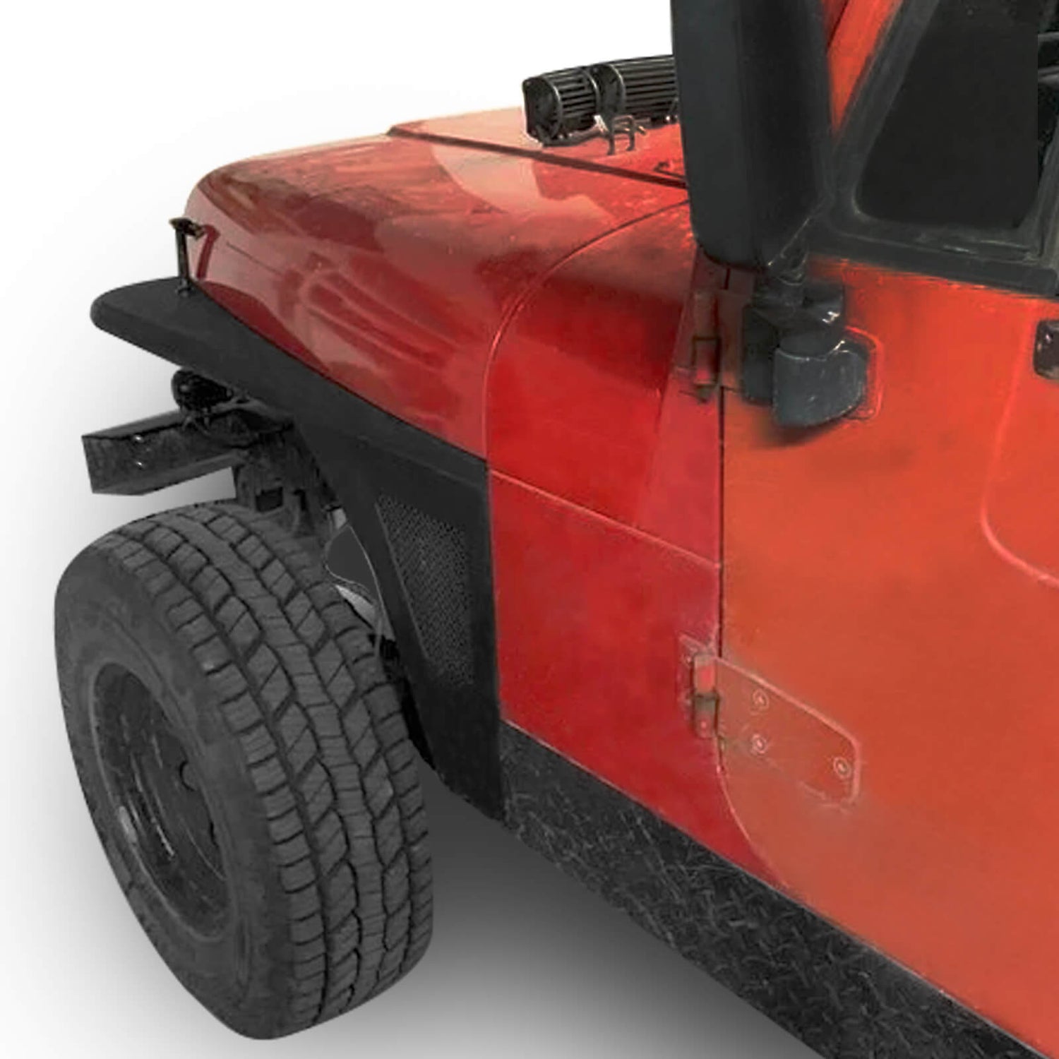 HookeRoad Jeep YJ Front Fender Flares for 19871995 Jeep Wrangler YJ