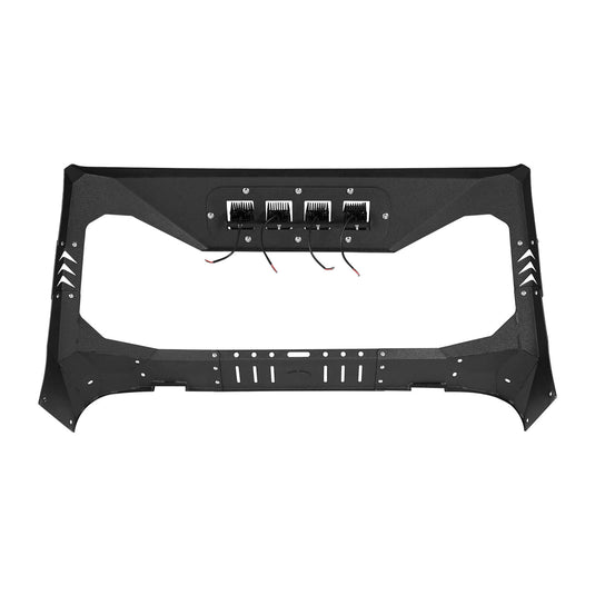 Hooke Road Mad Max Front Bumper & Windshield Frame Cover(18-24 Jeep Wrangler JL & Gladiator JT(Excluding Mojave))