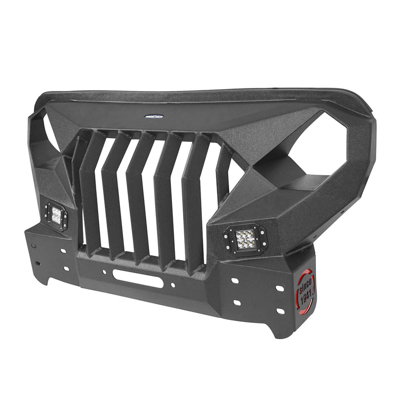 Load image into Gallery viewer, Hooke Road Mad Max Front Bumper &amp; Windshield Frame Cover(18-24 Jeep Wrangler JL &amp; Gladiator JT(Excluding Mojave))
