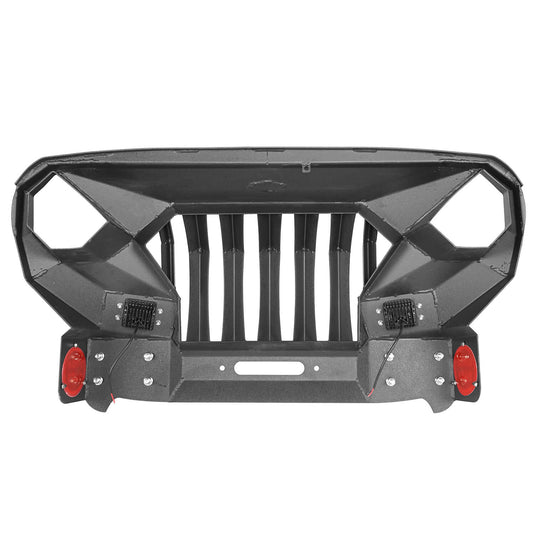 Hooke Road Mad Max Front Bumper & Rear Bumper w/Tire Carrier(07-18 Jeep Wrangler JK)