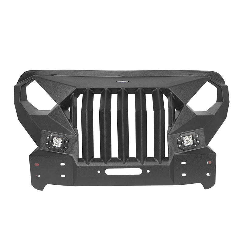 Load image into Gallery viewer, Hooke Road Full Width Front Bumper with Mad Max Grill &amp; Side Steps(18-24 Jeep Wrangler JL 4 Door)
