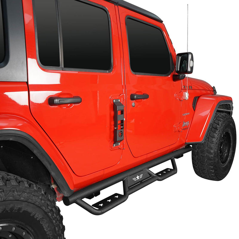 Load image into Gallery viewer, Hooke Road Mad Max Front Bumper Grill &amp; Side Steps(18-24 Jeep Wrangler JL 4 Door)
